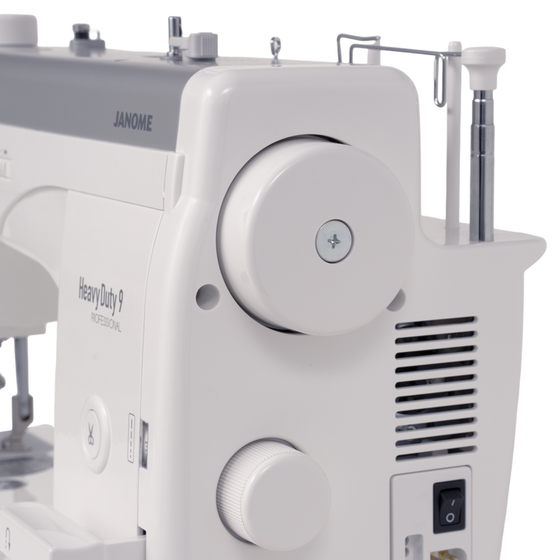 Janome reference photo: HD9 V3 Professional handwheel side