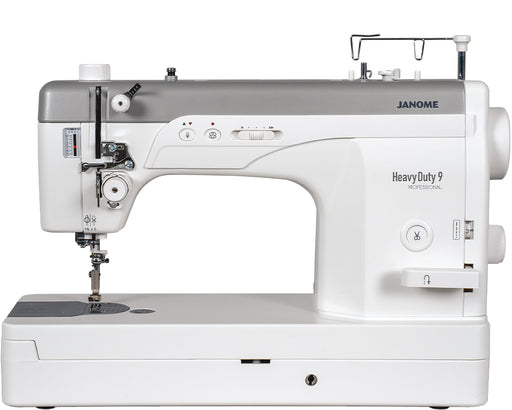 Janome reference photo: HD9 V3 Professional straight stitch machine, front view