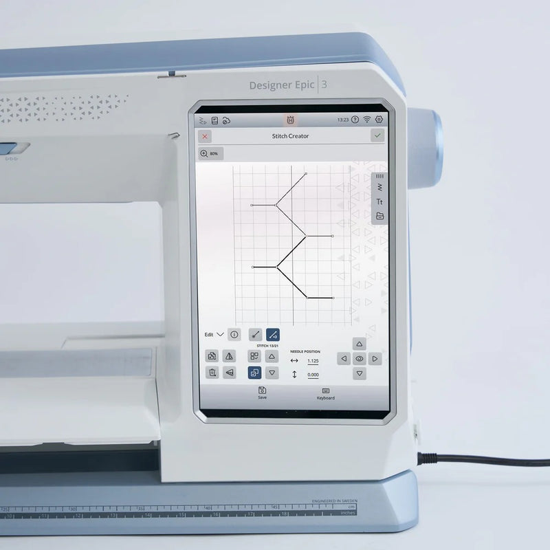 HUSQVARNA VIKING Designer Epic 3 Sewing and Embroidery Machine Nordic Frost Edition