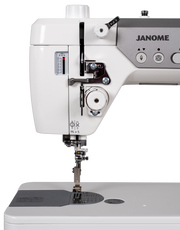 Janome reference photo: HD9QC Professional needle area and presser foot