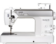 Janome reference photo: HD9QC Professional straight stitch machine, front view