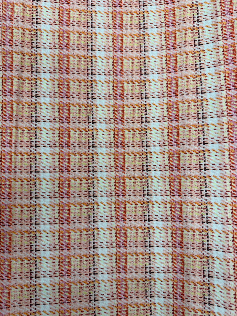Pink Plaid Quilting Fabric | 8-Yard Continuous Cut