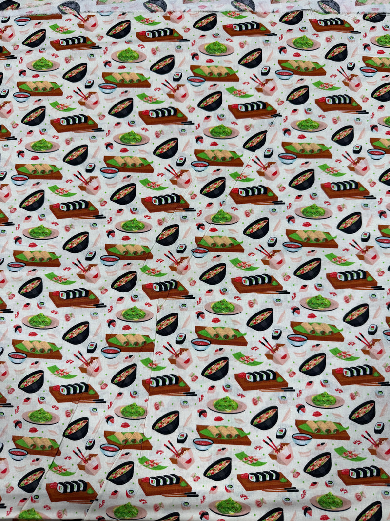 Sushi & Seaweed Quilting Fabric | 8-Yard Continuous Cut