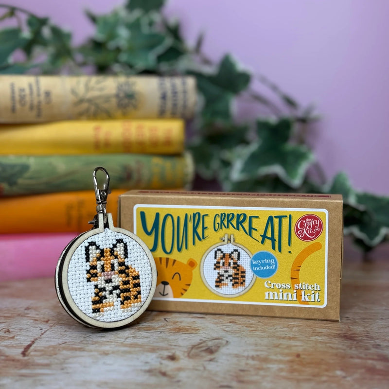 The Crafty Kit Company You're Grrreat Mini Matchbox Cross Stitch Kit