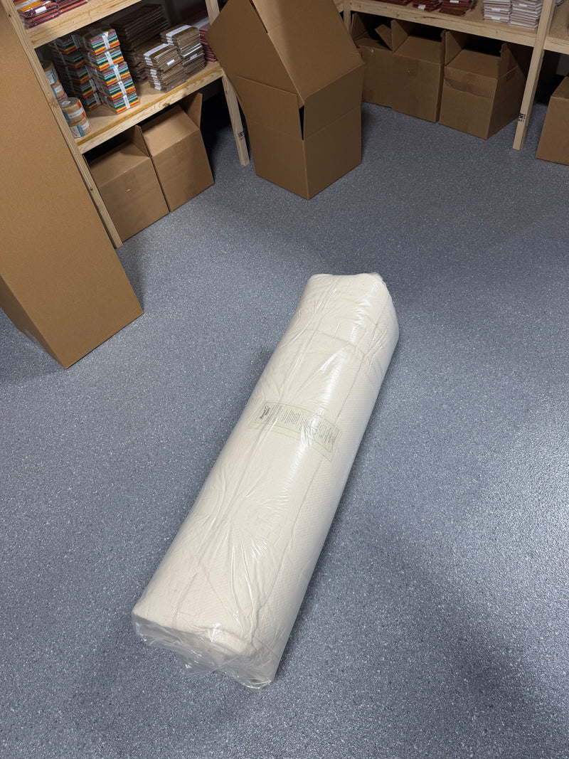 ThreadWorks Simply Cotton 100% Natural Cotton Quilt Batting Roll – 96" x 30 Yards