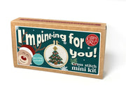 The Crafty Kit Company I'm Pine-ing For You Mini Matchbox Christmas Cross Stitch Kit