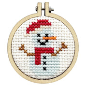 The Crafty Kit Company Ice To Meet You Frosty Mini Matchbox Christmas Cross Stitch Kit