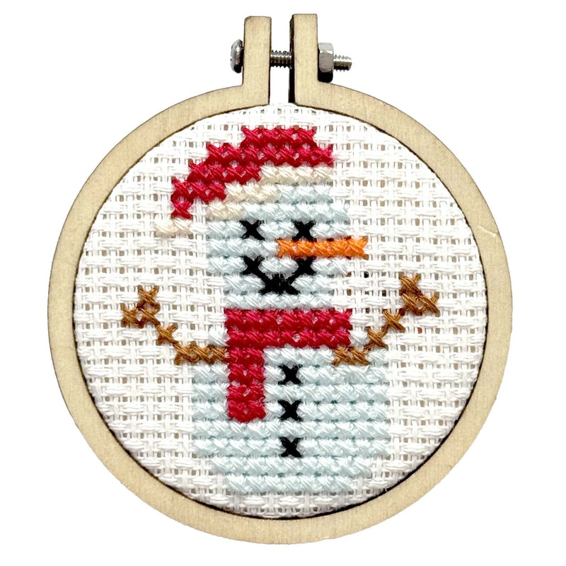 The Crafty Kit Company Ice To Meet You Frosty Mini Matchbox Christmas Cross Stitch Kit