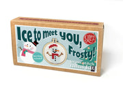 The Crafty Kit Company Ice To Meet You Frosty Mini Matchbox Christmas Cross Stitch Kit