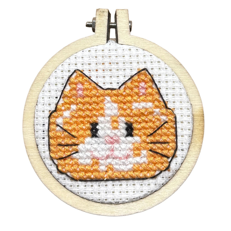 The Crafty Kit Company Keep Calm and Purr On Mini Matchbox Cross Stitch Kit