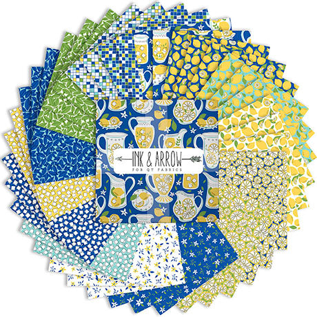 La La Lemonade 10" Square Pack – 42 Pieces – Patty Rybolt for Ink & Arrow – LALM-6PKN