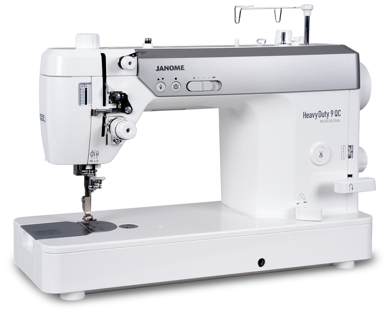 Janome reference photo: HD9QC Professional, left three-quarter view