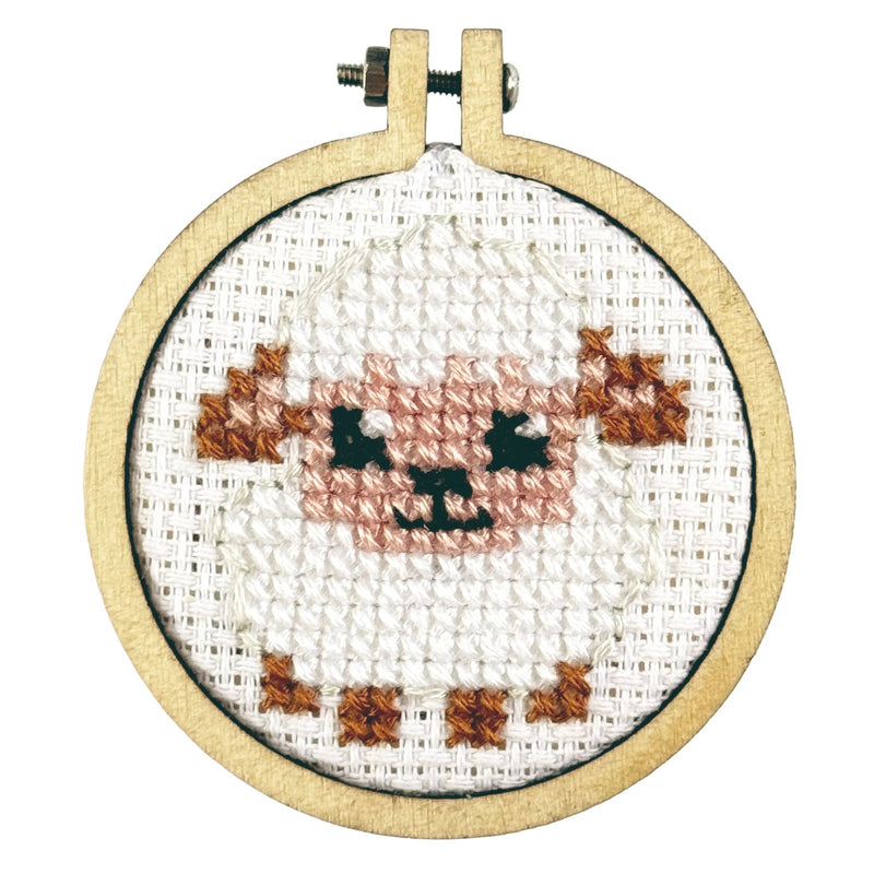 The Crafty Kit Company Love Ewe Mini Matchbox Cross Stitch Kit packaging