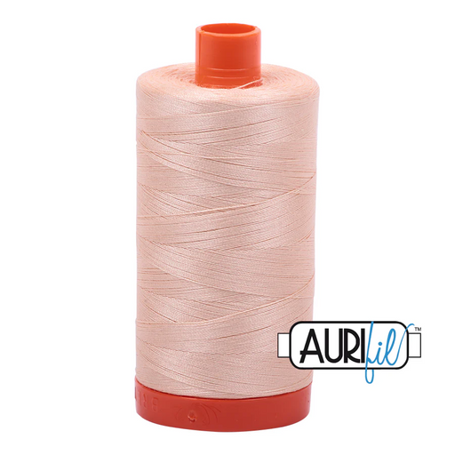 Aurifil Apricot 50wt cotton thread