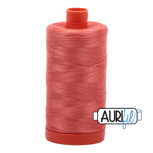 Aurifil Salmon 50wt cotton thread