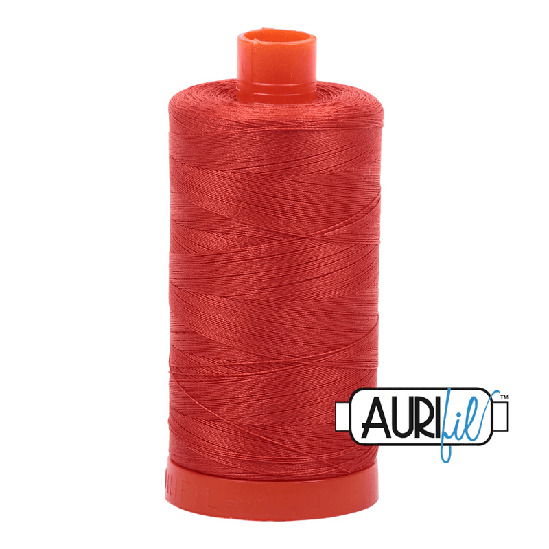 Aurifil 50wt Cotton Thread 1422yd - Red Orange - A1050 - 2245