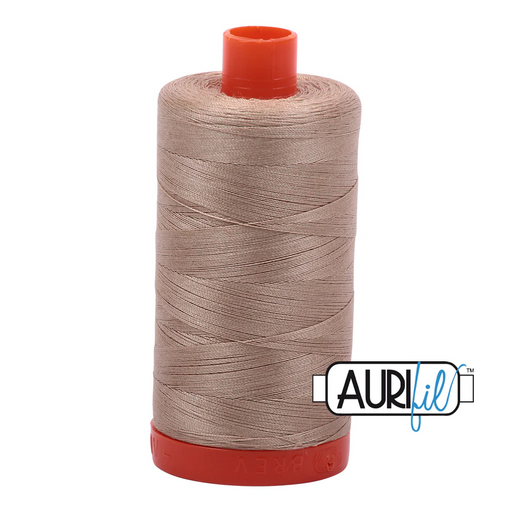 Aurifil Sand 50wt cotton thread