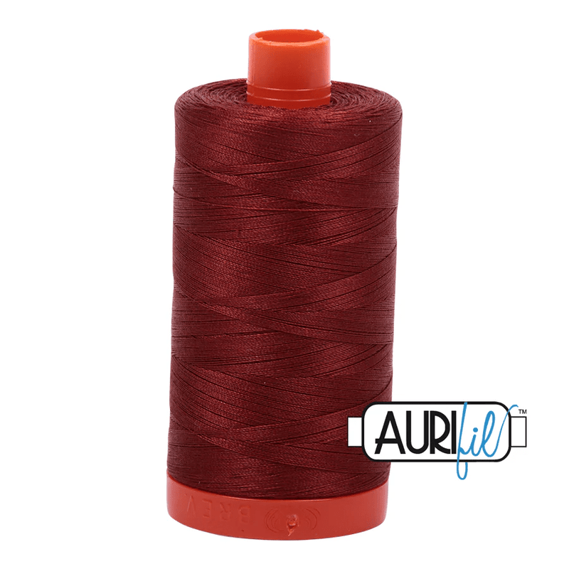 Aurifil 50wt Cotton Thread 1422yd - Rust - A1050 - 2355