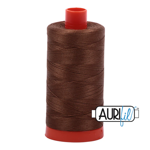 Aurifil Dark Antique Gold 50wt cotton thread