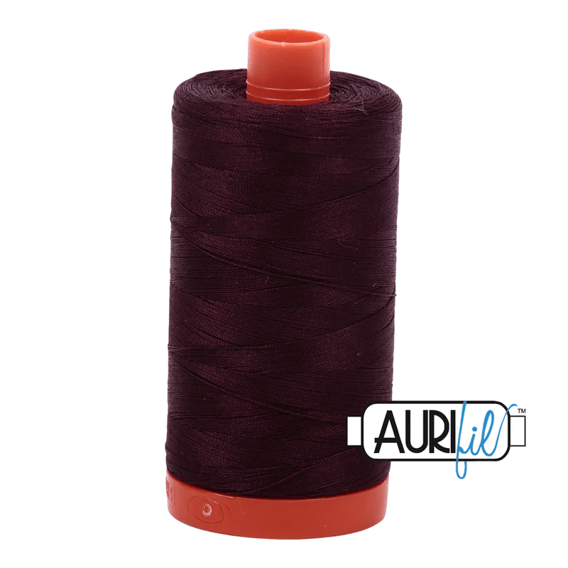 Aurifil 50wt Cotton Thread 1422yd - Very Dark Bark - A1050 - 2465