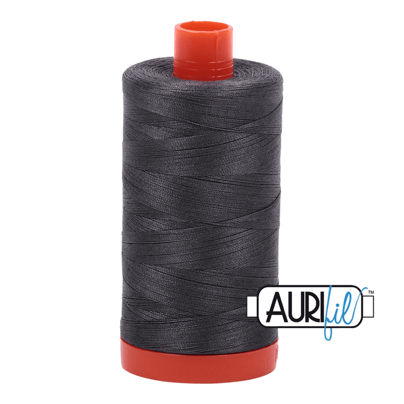 Aurifil 50wt Cotton Thread 1422yd - Dark Pewter - A1050 - 2630
