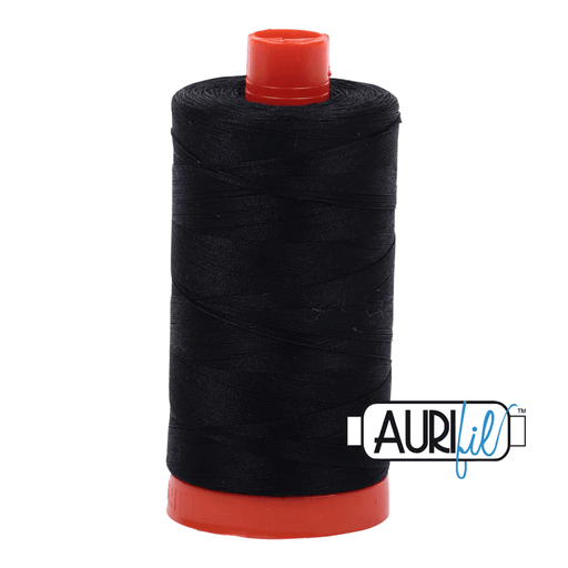 Aurifil 50wt Cotton Thread 1422yd - Black - A1050 - 2692