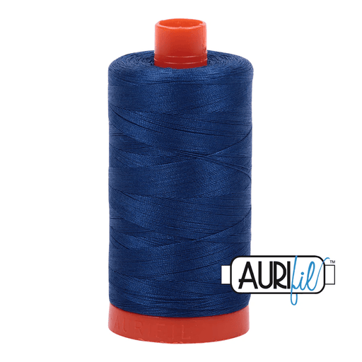 Aurifil 50wt Cotton Thread 1422yd - Dark Delft Blue - A1050 - 2780