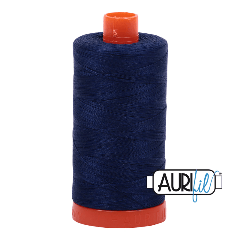 Aurifil 50wt Cotton Thread 1422yd - Dark Navy - A1050 - 2784
