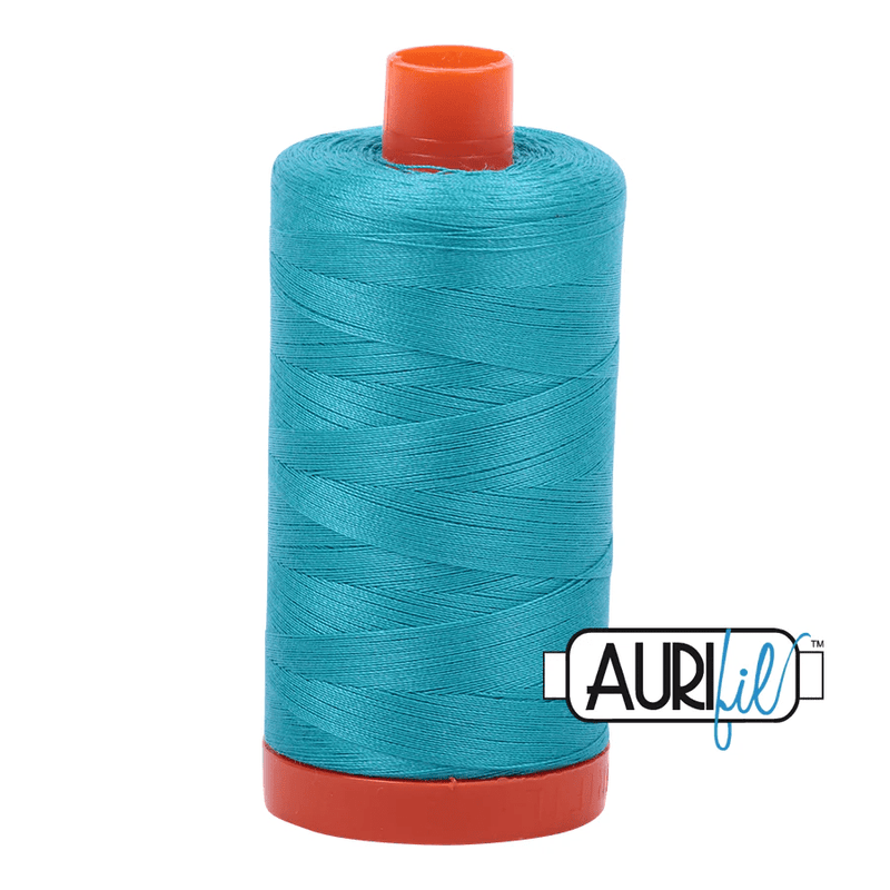 Aurifil 50wt Cotton Thread 1422yd - Turquoise - A1050 - 2810