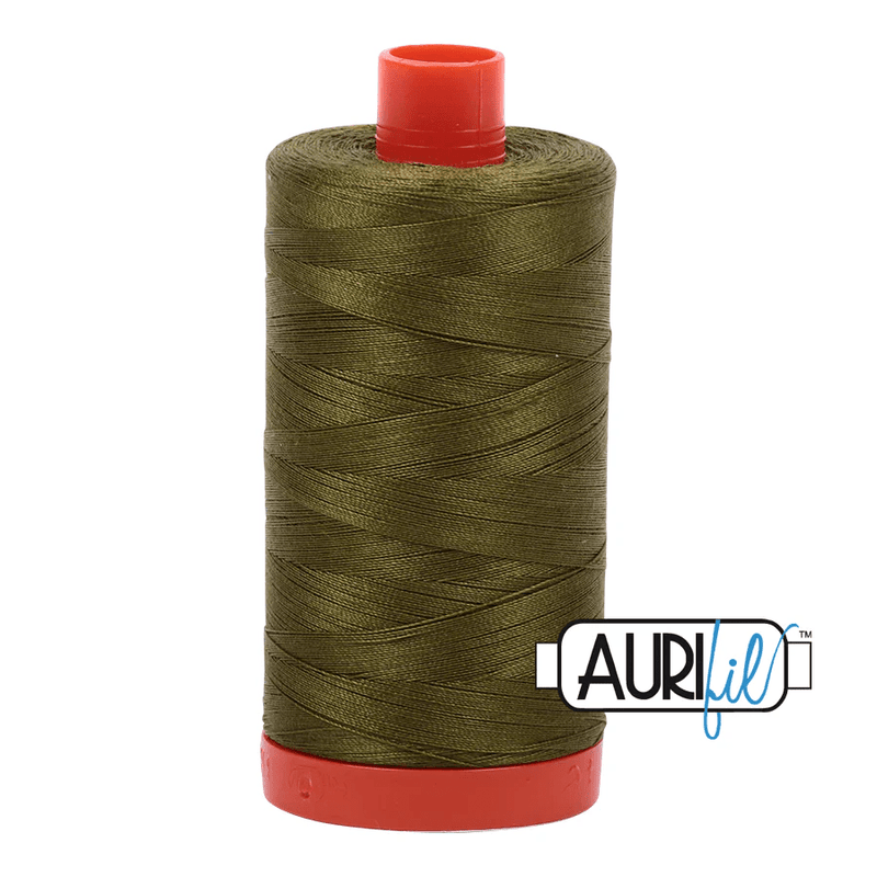 Aurifil 50wt Cotton Thread 1422yd - Very Dark Olive - A1050 - 2887