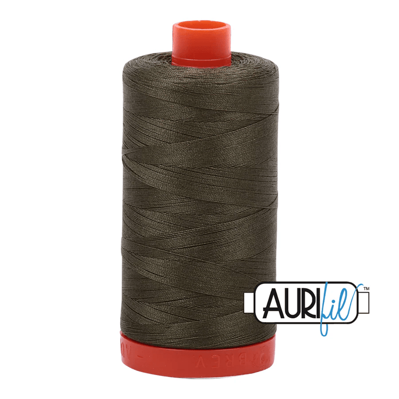 Aurifil 50wt Cotton Thread 1422yd - Army Green - A1050 - 2905