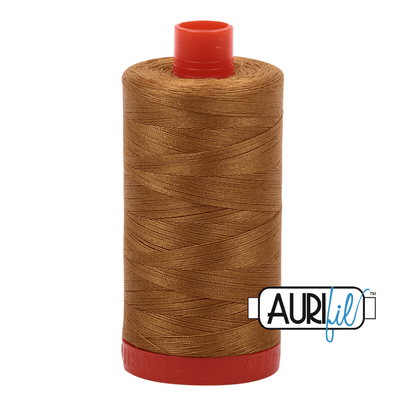 Aurifil 50wt Cotton Thread 1422yd - Brass - A1050 - 2975