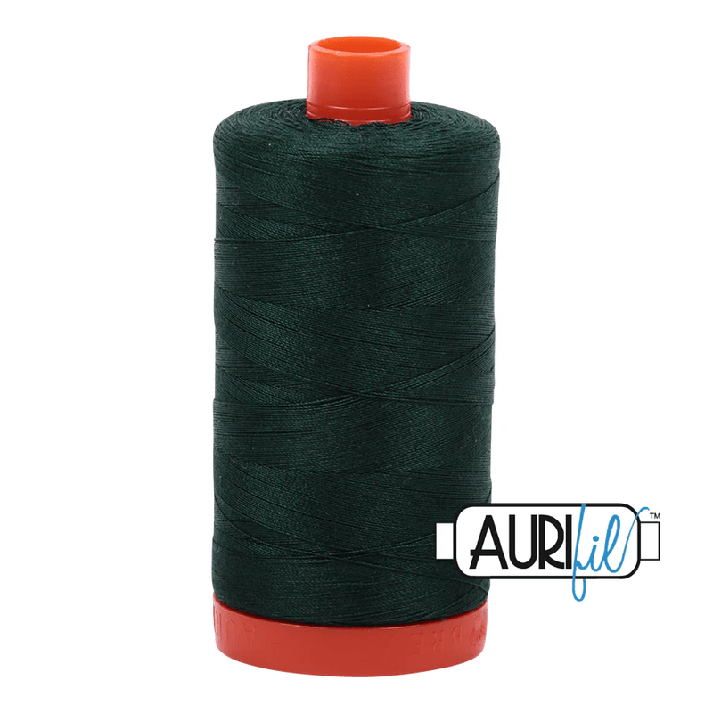 Aurifil 50wt Cotton Thread 1422yd - Forest Green - A1050 - 4026