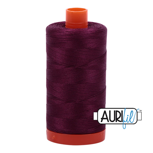 Aurifil Plum 50wt cotton thread