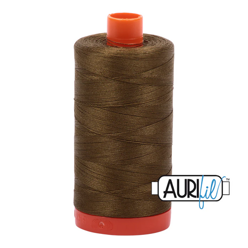 Aurifil Dark Olive 50wt cotton thread