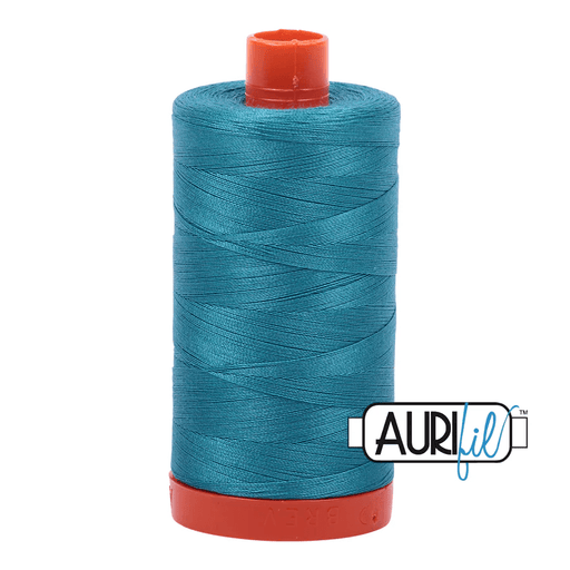 Aurifil 50wt Cotton Thread 1422yd - Dark Turquoise - A1050 - 4182