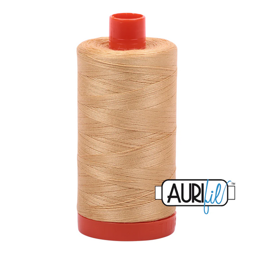 Aurifil Ocher Yellow 50wt cotton thread