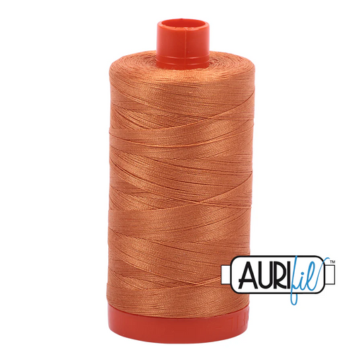 Aurifil Medium Orange 50wt cotton thread