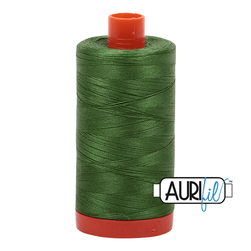 Aurifil 50wt Cotton Thread 1422yd - Dark Grass Green - A1050 - 5018