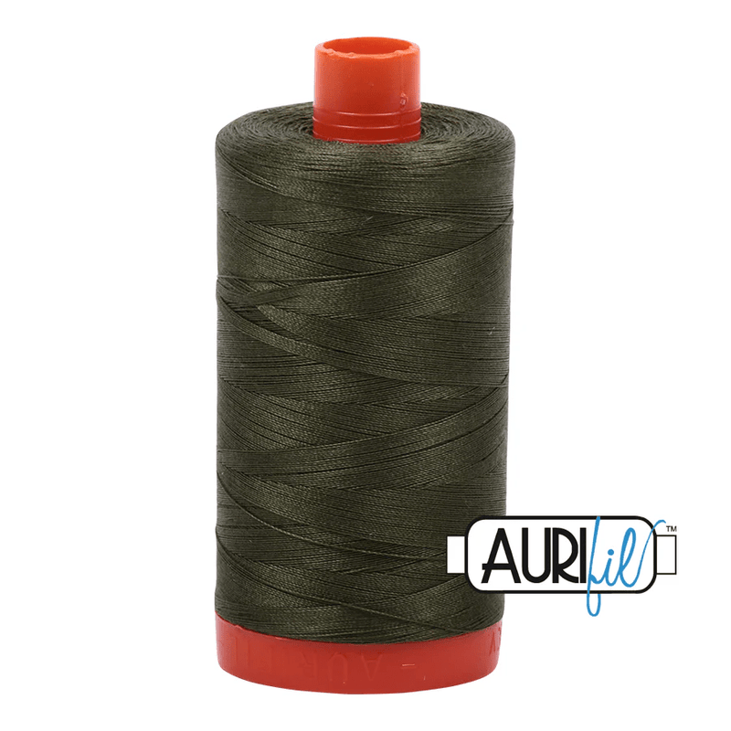 Aurifil 50wt Cotton Thread 1422yd - Medium Green - A1050 - 5023