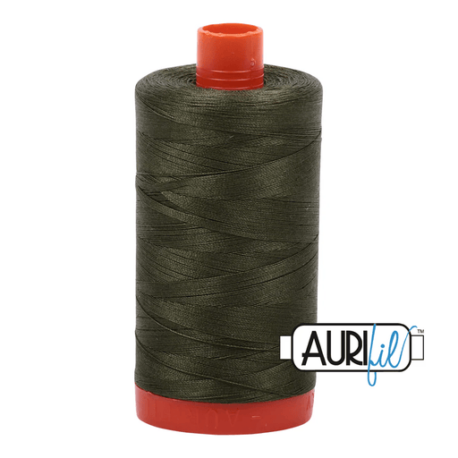 Aurifil 50wt Cotton Thread 1422yd - Medium Green - A1050 - 5023