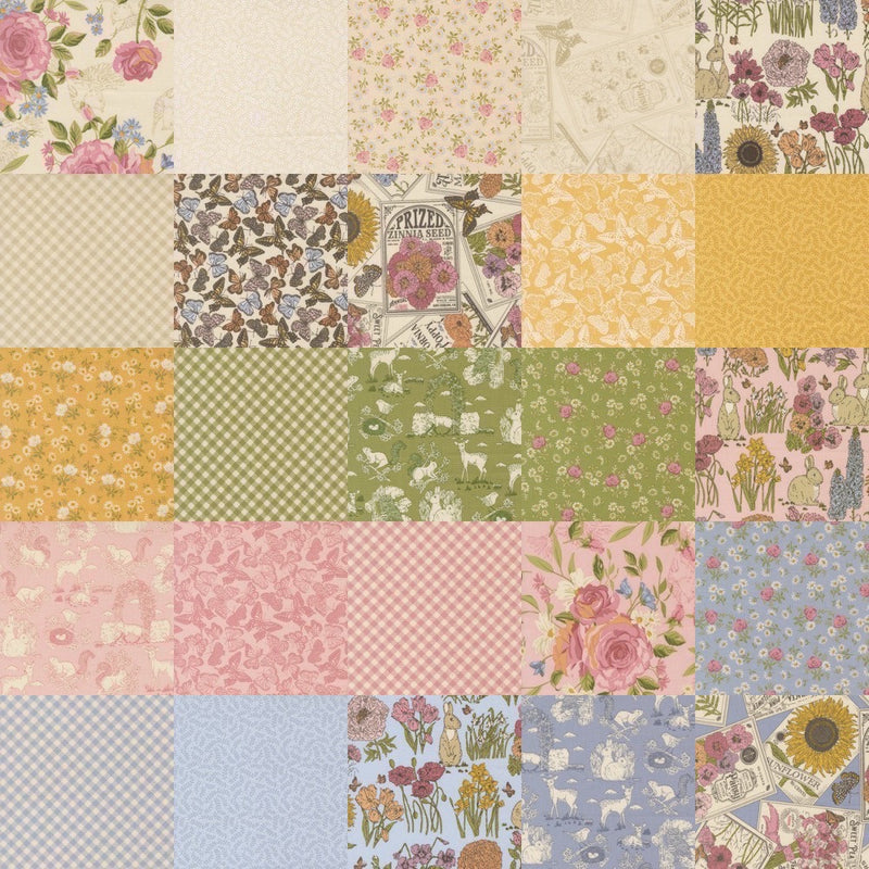 My Secret Garden Layer Cake® | Stacy Iest Hsu | Moda Fabrics | 42 Precut 10" Quilt Squares