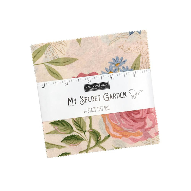 My Secret Garden Charm Pack® | Stacy Iest Hsu | Moda Fabrics | 42 Precut 5" Quilt Squares
