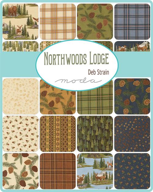 Northwoods Lodge Charm Pack® | Deb Strain | Moda Fabrics | 42 Precut 5" Quilt Squares
