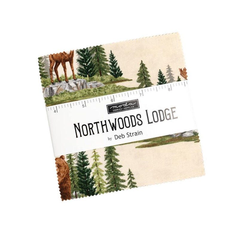 Northwoods Lodge Charm Pack® | Deb Strain | Moda Fabrics | 42 Precut 5" Quilt Squares