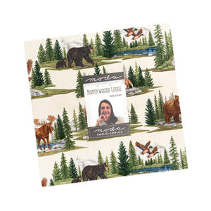 Northwoods Lodge Layer Cake by Deb Strain for Moda Fabrics – 42 precut 10 inch quilt squares