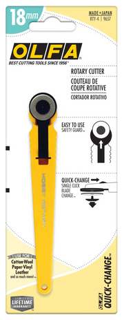 OLFA 18mm Rotary Cutter - RTY - 4 | Olfa Rotary Cutter for Fabric & Quilting