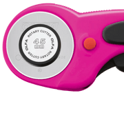 OLFA 45mm Ergonomic Rotary Cutter - Magenta - RTY - 2DX - MAG | Olfa Rotary Cutter for Fabric & Quilting