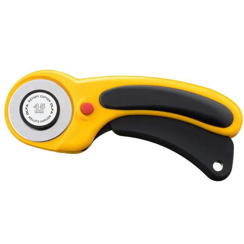 OLFA 45mm Ergonomic Rotary Cutter - RTY - 2/DX | Olfa Rotary Cutter for Fabric & Quilting