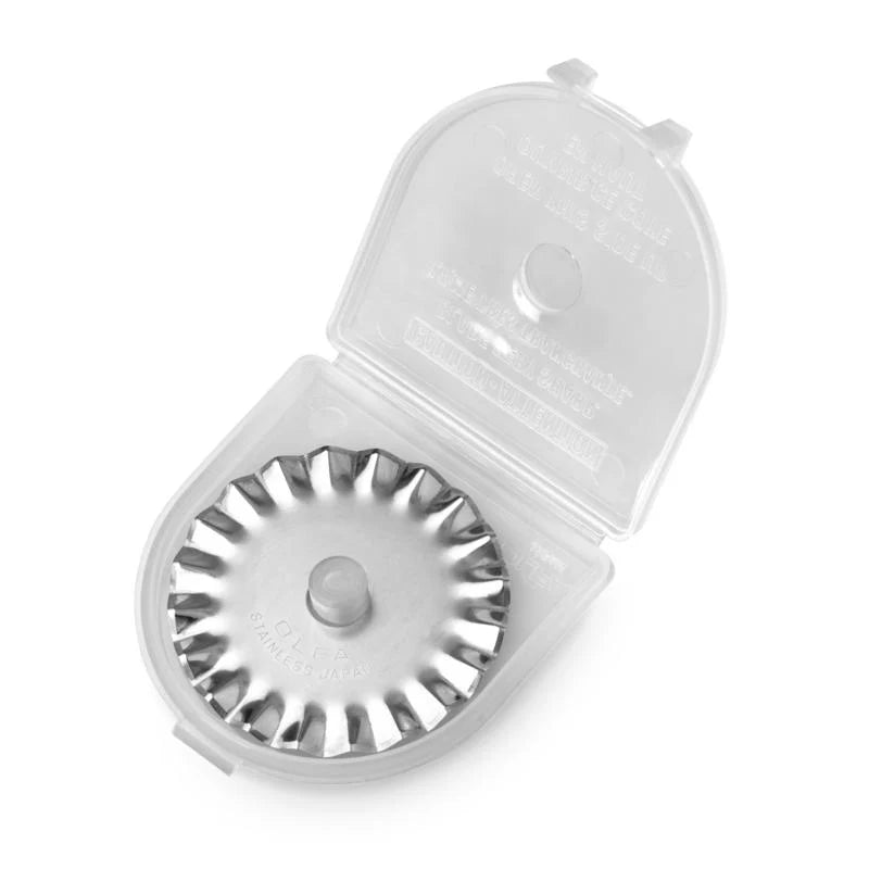 OLFA 45mm Pinking Rotary Blade - PIB451 | Olfa Rotary Cutter for Fabric & Quilting
